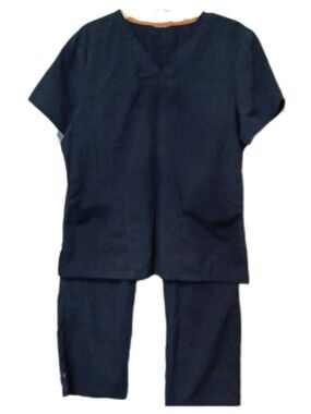 -- Scrubstar Blue Medical Scrub Set Size Medium